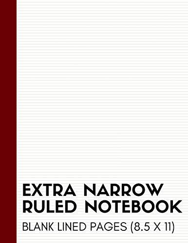 Extra narrow ruled - extra, notebook