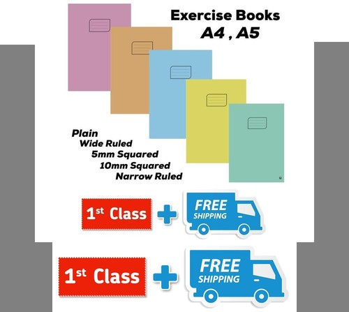 Exercise books school homework - exercise,