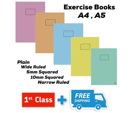 Exercise books school homework - exercise,