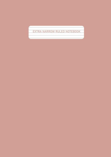 Extra narrow ruled notebook - narrow,