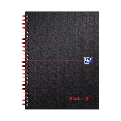 Black red wirebound - black, n