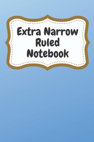 Extra narrow ruled notebook - narrow,