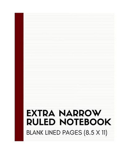 Extra narrow ruled - extra,